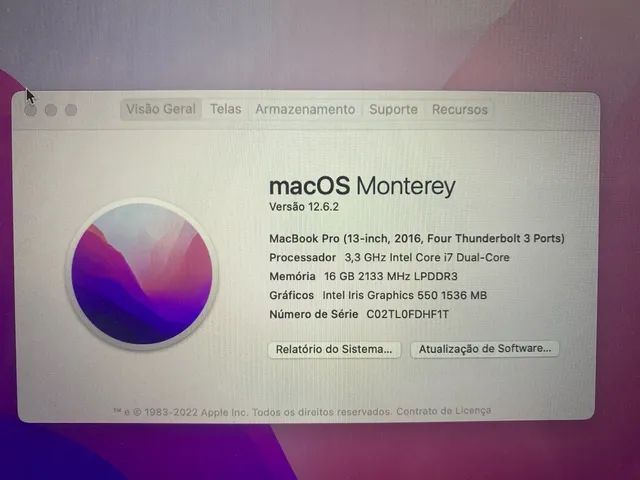 MacBook Pro touchbar 16gb ram i7  - Foto 2