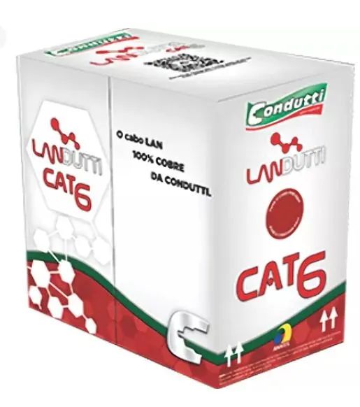 Cabo de Rede Lan Condutti Cat6 100% Cobre