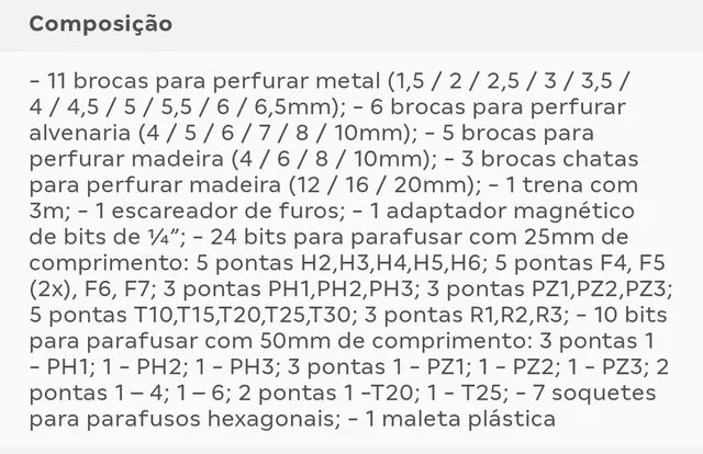 Kit Ferramentas Philco 70 peças  - Foto 2