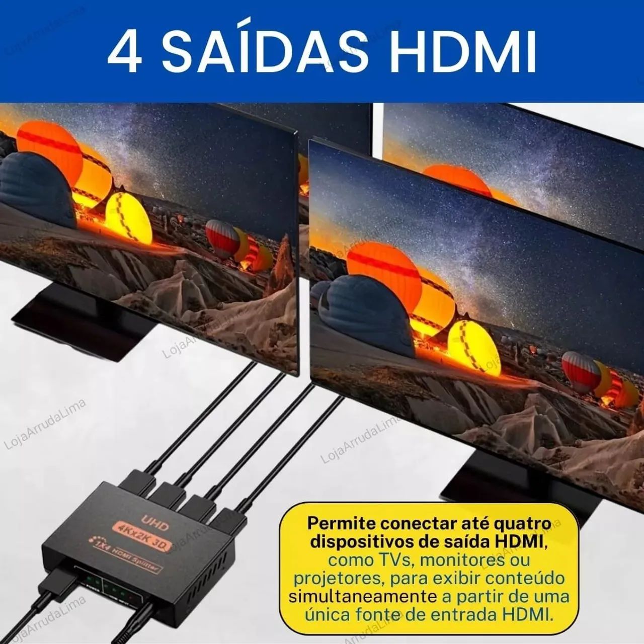 Splitter HDMI 1 x 4 - Foto 4