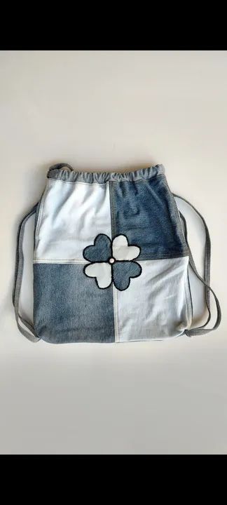 Mochila ombro jeans, trabalho, passeio, esporte - Foto 3