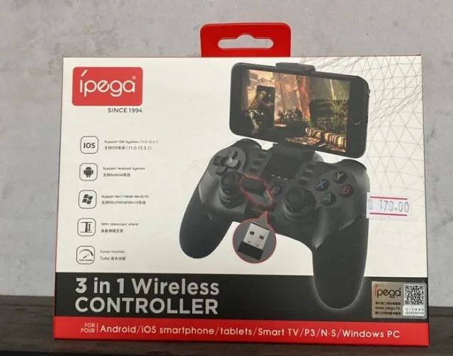 Controle Sem Fio Bluetooth Ipega - Compatível com PC e PS3 Coimbra Computadores Entregamos