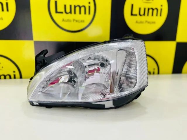 Farol Corsa/Montana 2004/2010 Cromado - NOVO 