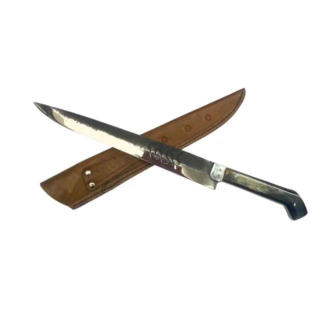 Faca campeira artesanal de disco de arado antigo Metisa P Churrasco - Foto 2