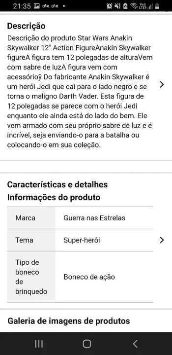2 Boneco de Ação Star Wars 