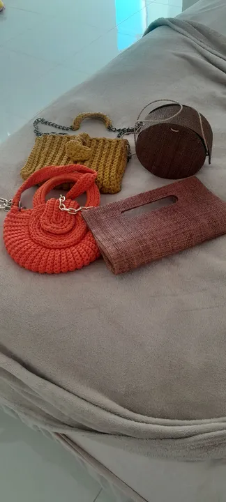 Bolsas em crochê