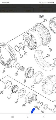 Motoniveladora carregadeira caterpillar kit arruelas ajuste diferencial originais 2718528 - Foto 5