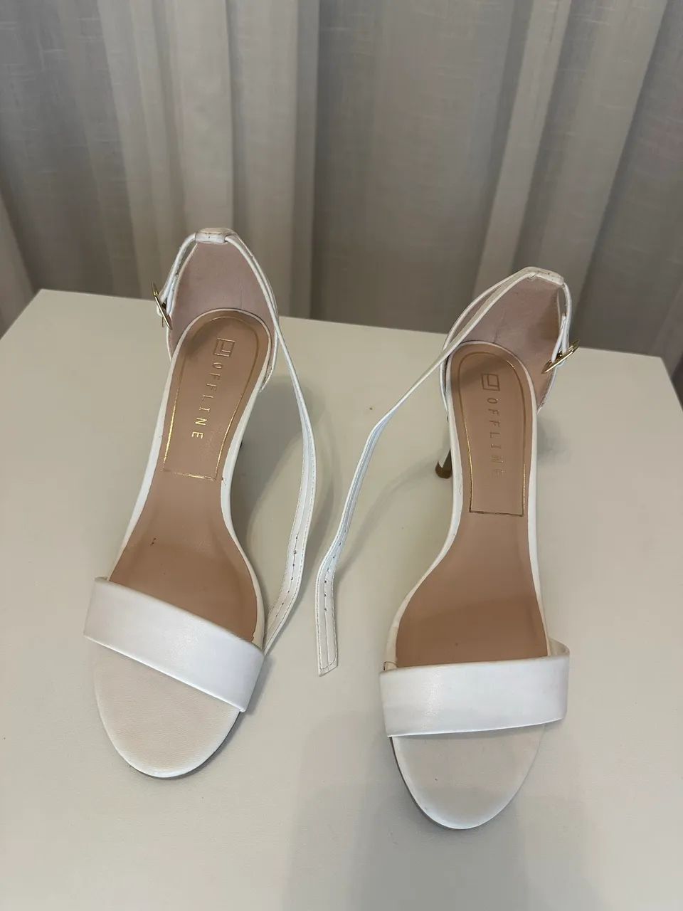 Sapato sandália salto branco  - Foto 2