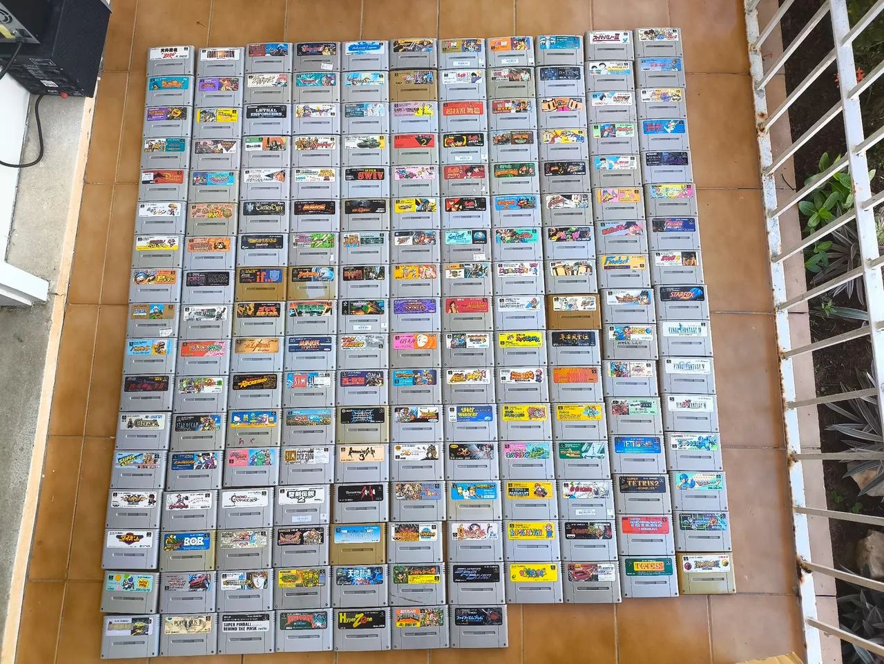 Coleção de Cartuchos Super Nintendo 