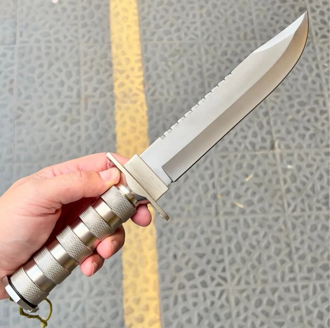 Faca Tática de Sobrevivência - Aço Inoxidável - Foto 2