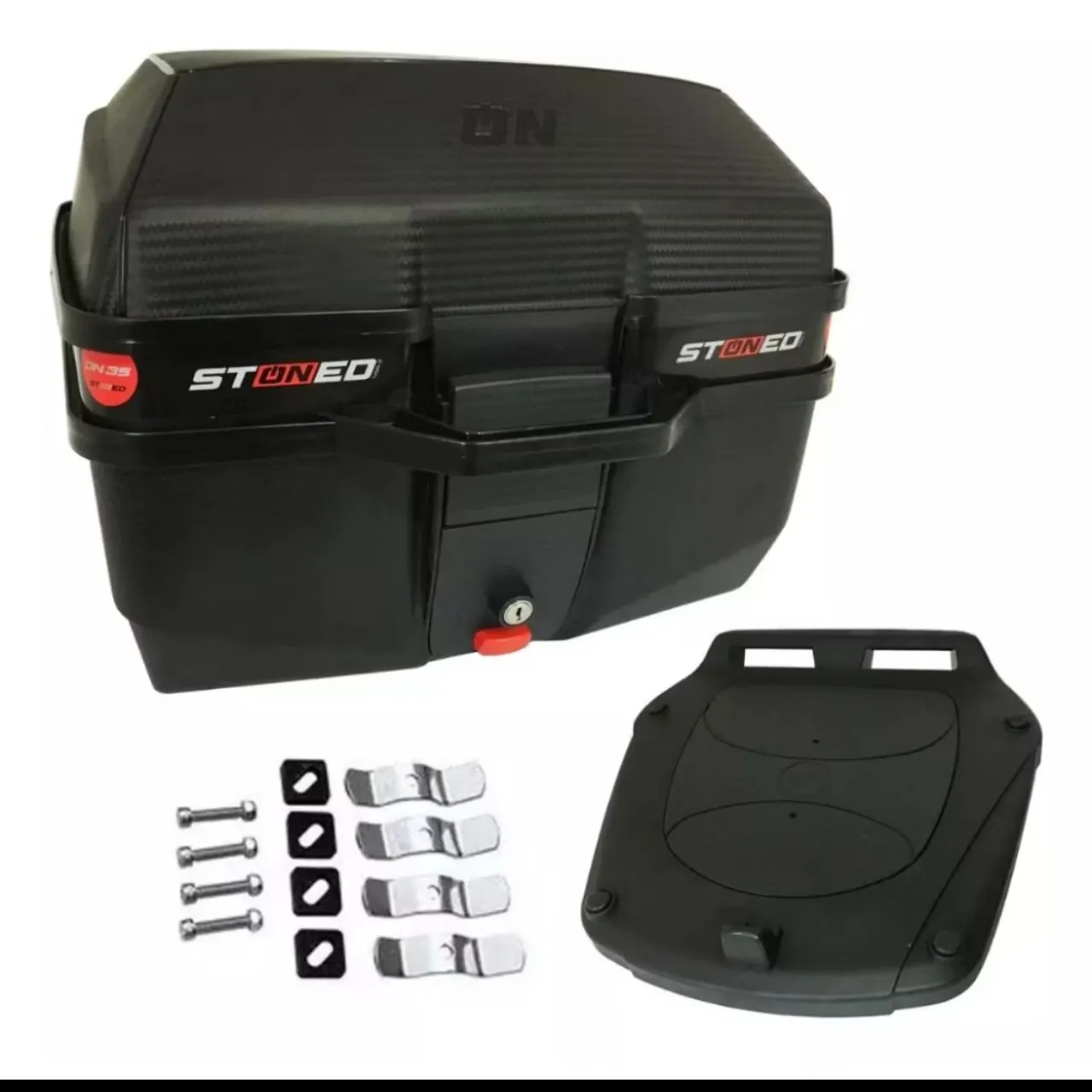 Baú para moto Stoned 35L com acessórios