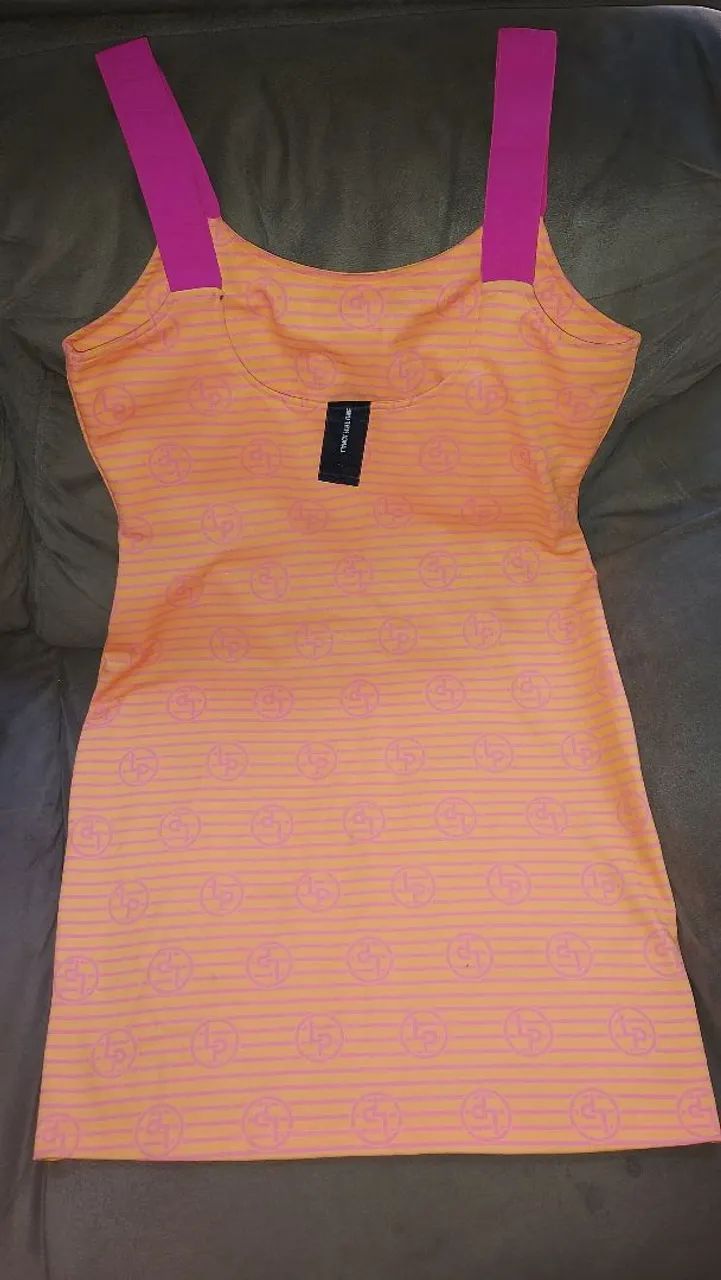 Vestido LP Faixa Rosa  - Foto 2