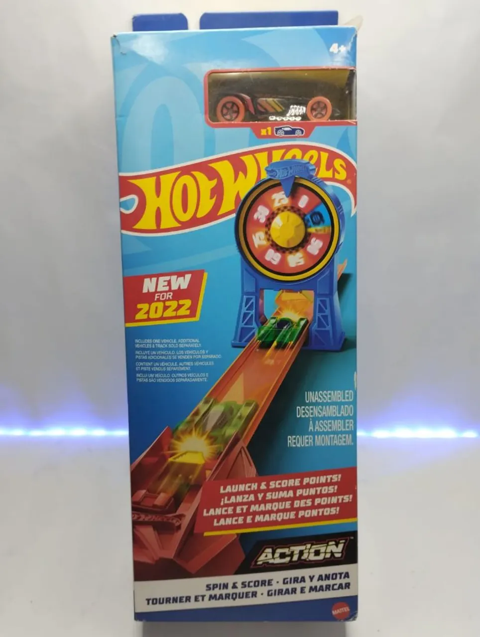 Brinquedo para meninos - Hot Wheels Action - Brinquedo de Lançamento e Pontuação