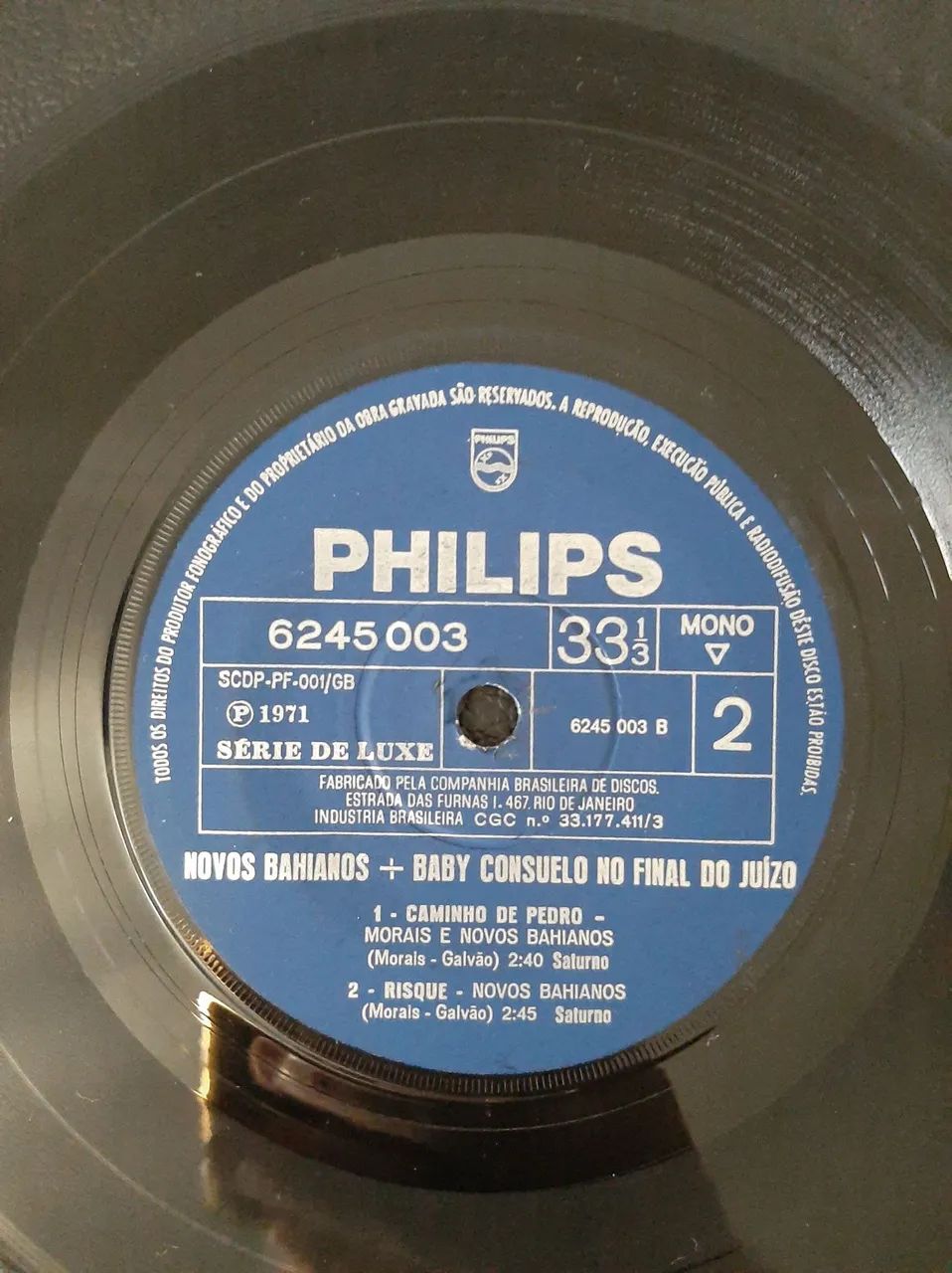 Disco Vinil Compacto Novos Baianos + Baby Consuelo No Final do Juízo Philips 1971 Original - Foto 4