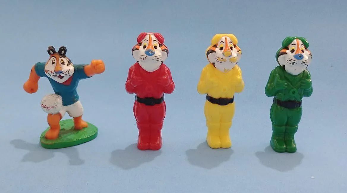 Brindes bonecos Tigre Tony  Kellogg's 