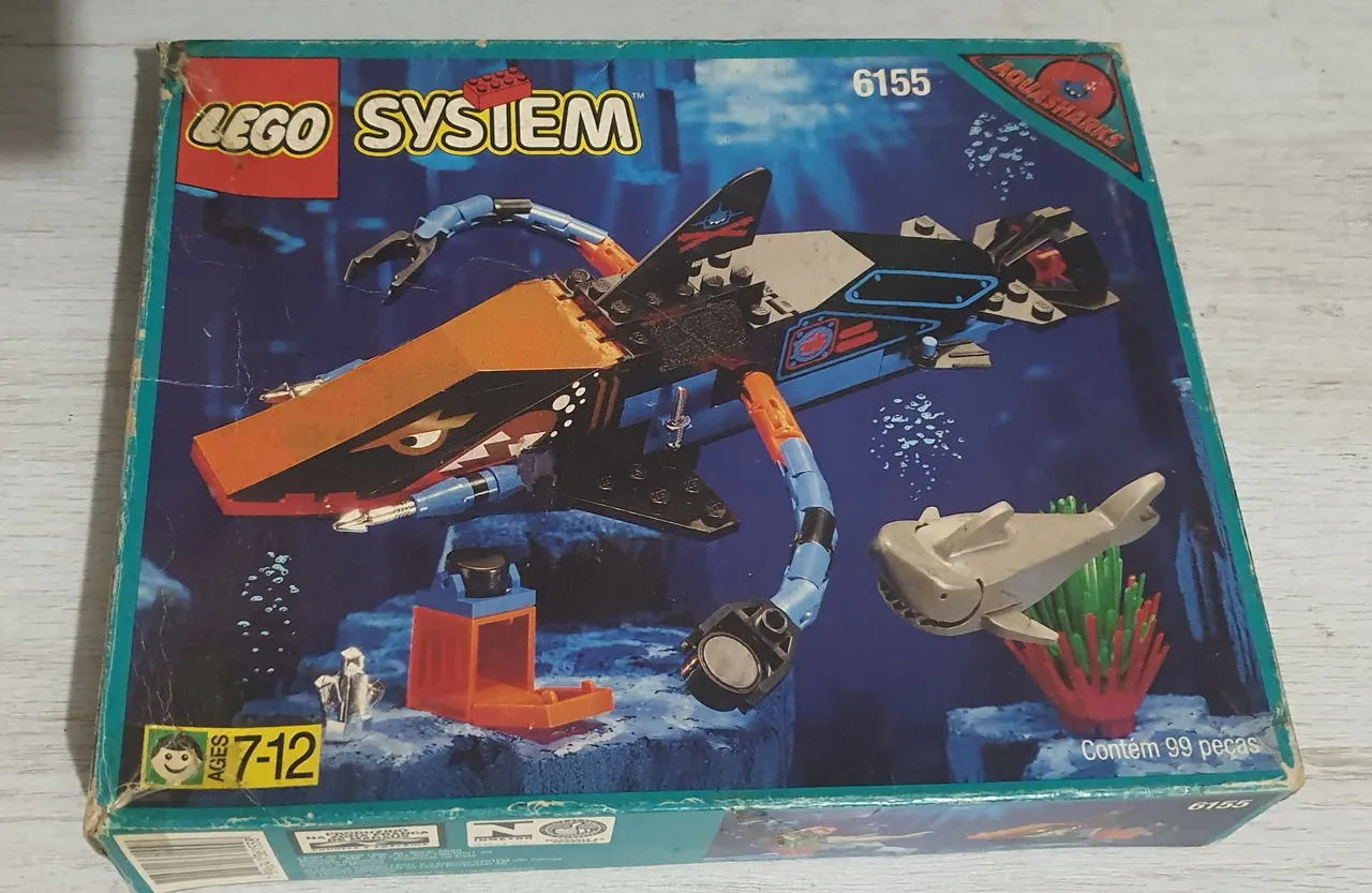 Lego System Aquasharks 6155 - Barco Tubarão