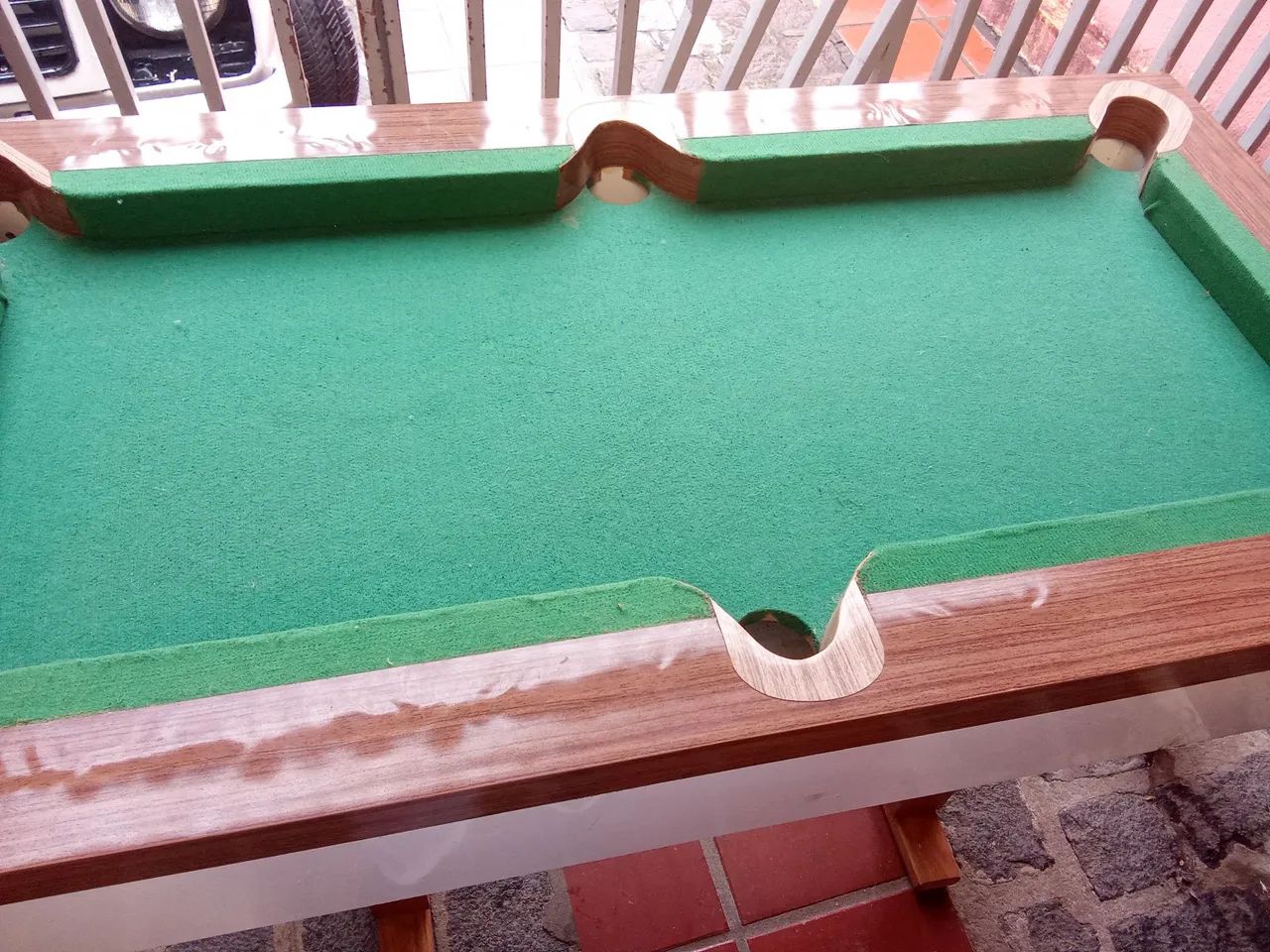 Mesa de Bilhar - Madeira - pequena nova - Foto 6