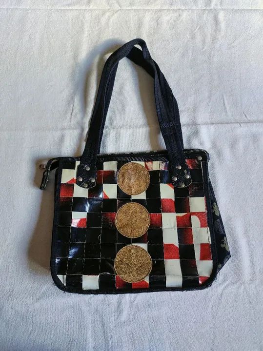 Bolsa de ombro estilo patchwork - Foto 3