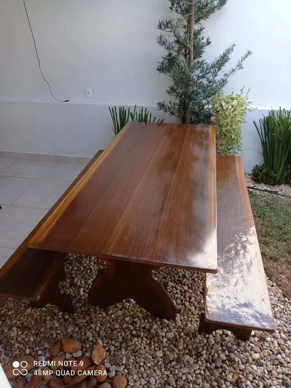 Conjunto de mesa pedra de ardósia  - Foto 4