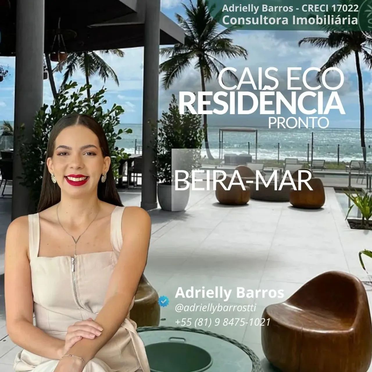 Flat em Porto de Galinhas | Beira-mar na Praia de Muro Alto Últimas unidades | DUE