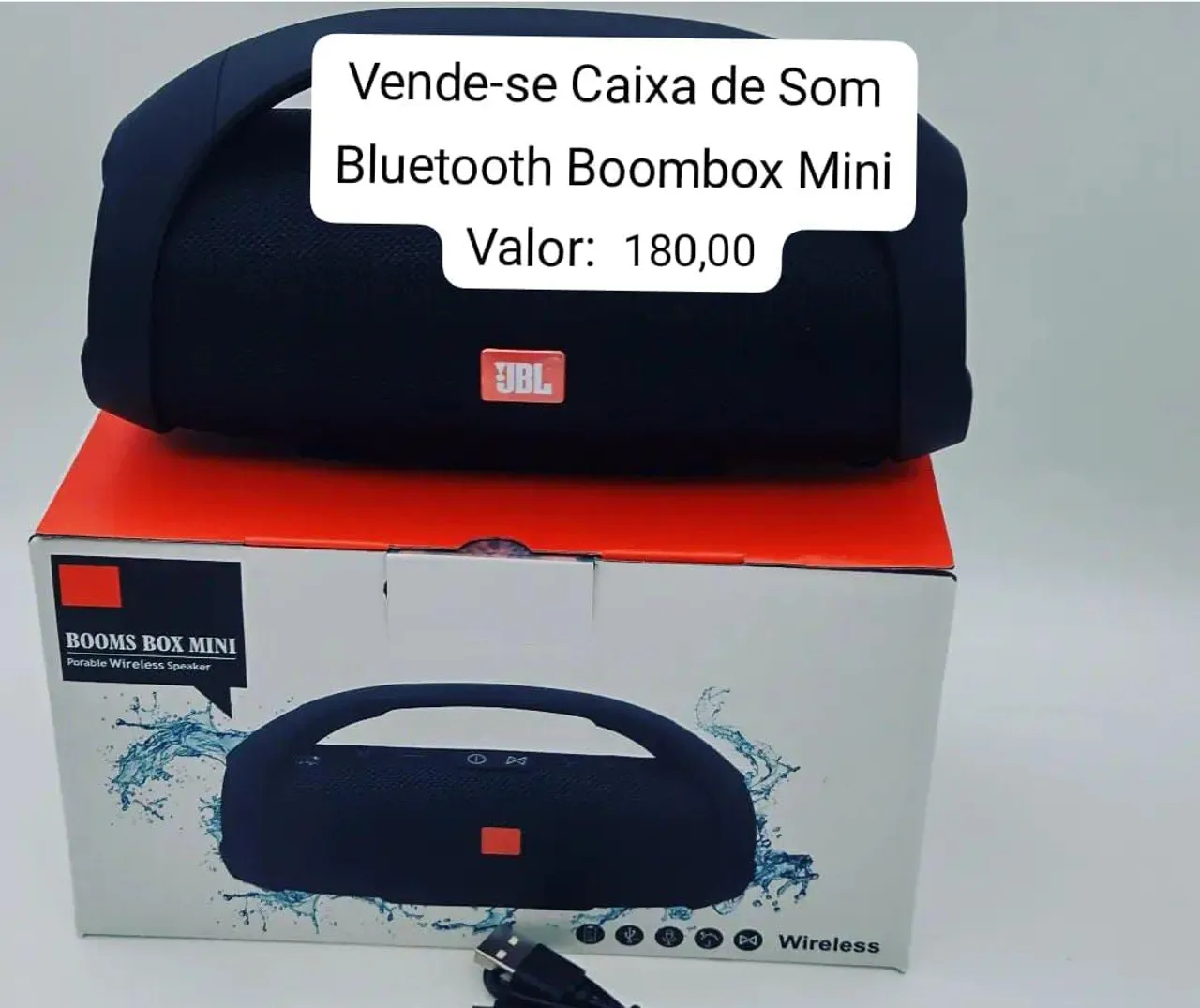 Caixa de Som Bluetooth Boombox Mini