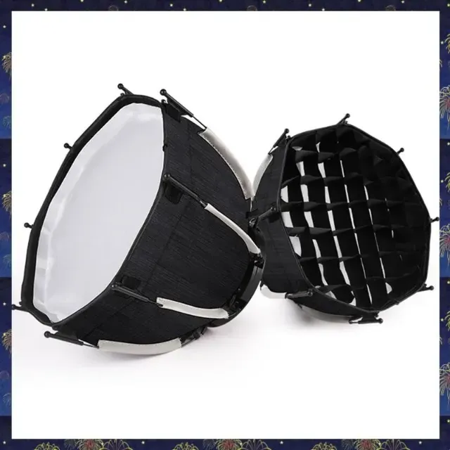 Softbox parabólico de liberação rápida, grade de colmeia, suporte octogonal macio,30cm