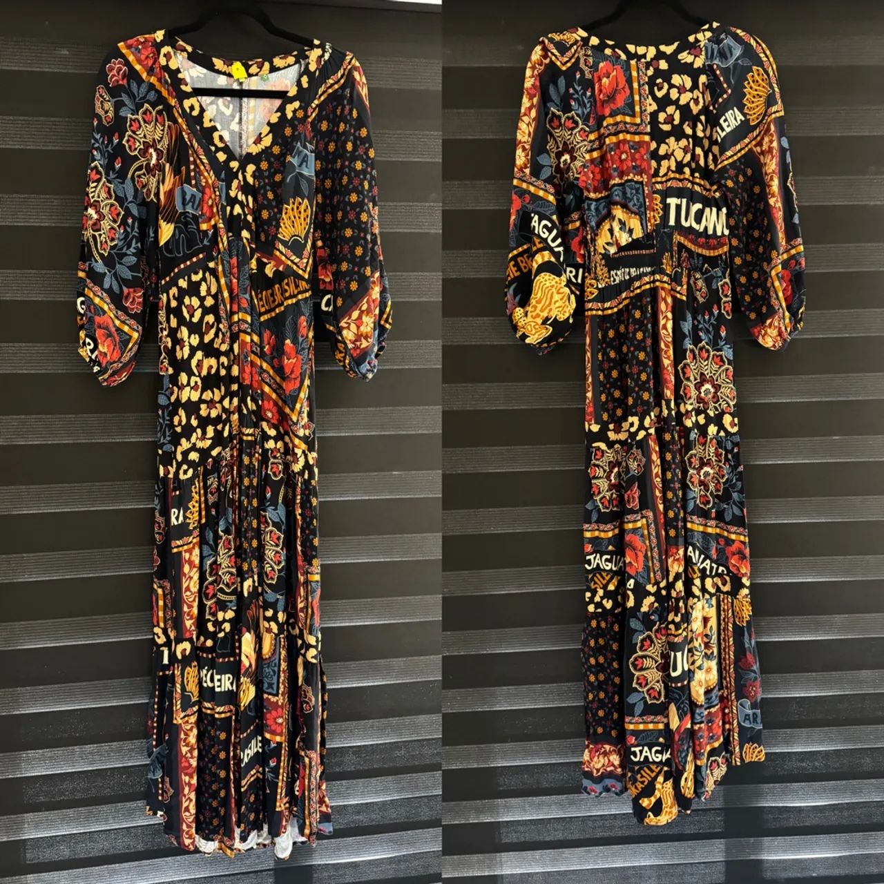 Vestido FARM Longo Estampado 