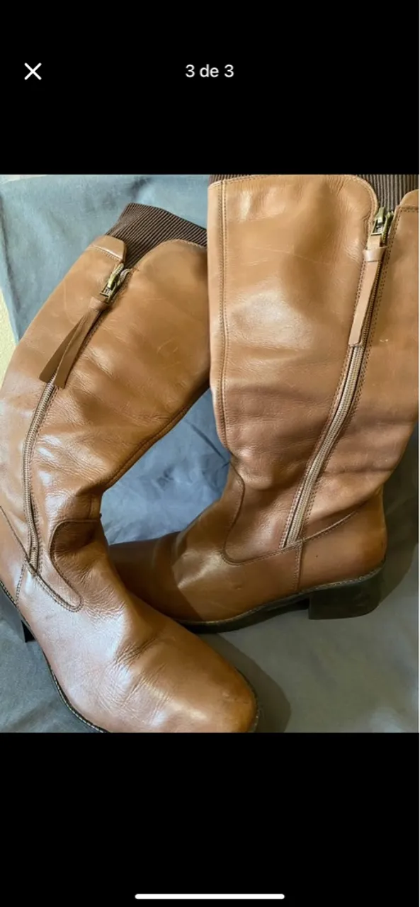 Botas de couro marrom - Elegância e estilo