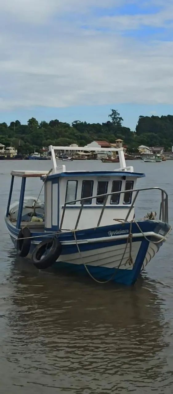 Barco baleiera toda em fibra 