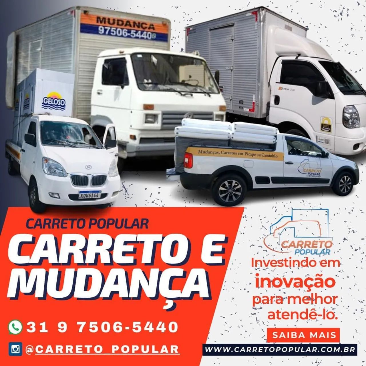 Carreto e Mudança! Chama que resolvo rápido pra vc!