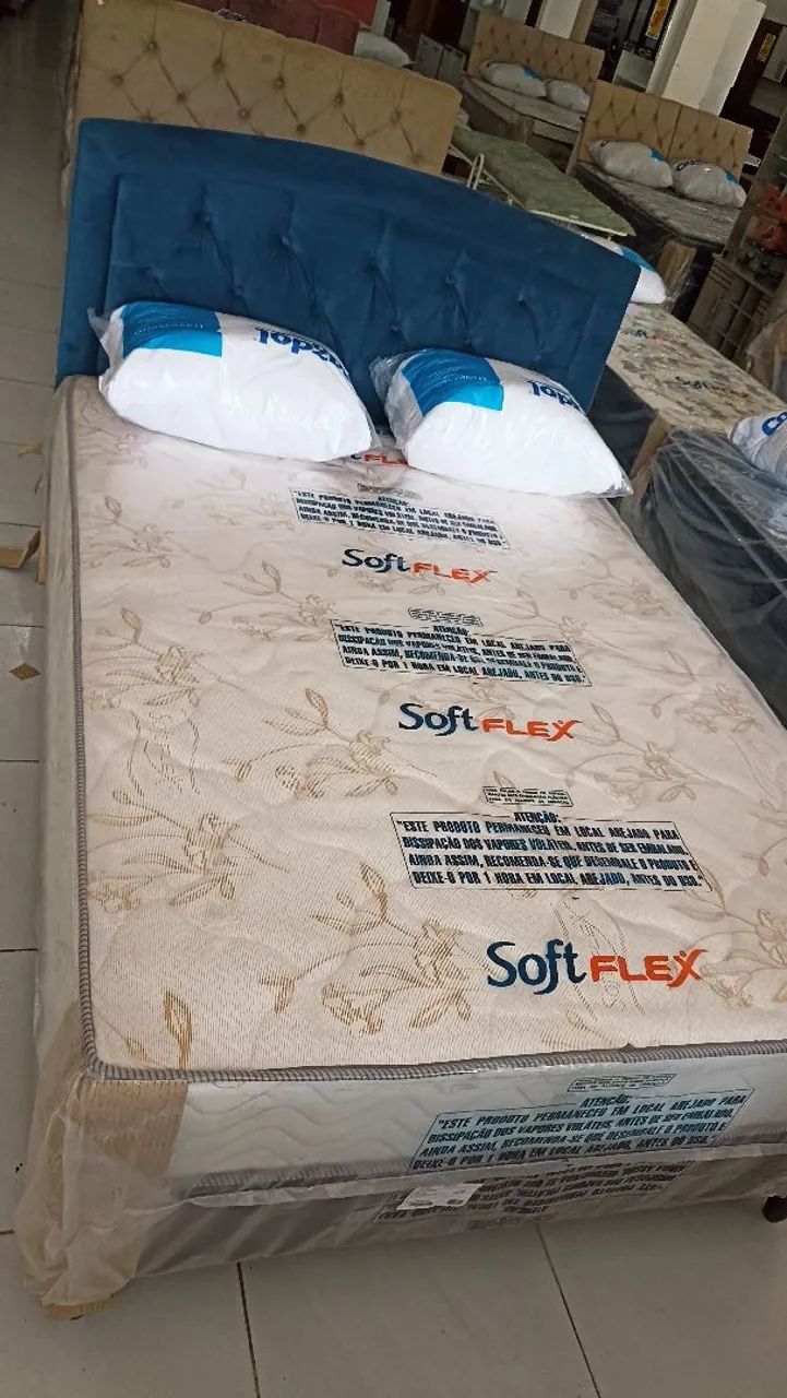 Cama Box Softflex Molas Ensacadas-Nova!!! PRONTA ENTREGA!!! - Foto 2