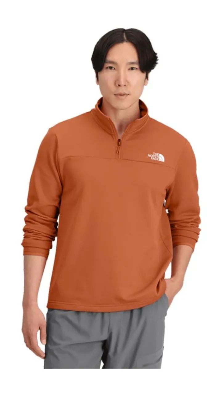 Blusa de Fleece The North Face Laranja modelo cedar trail 1/4 zip