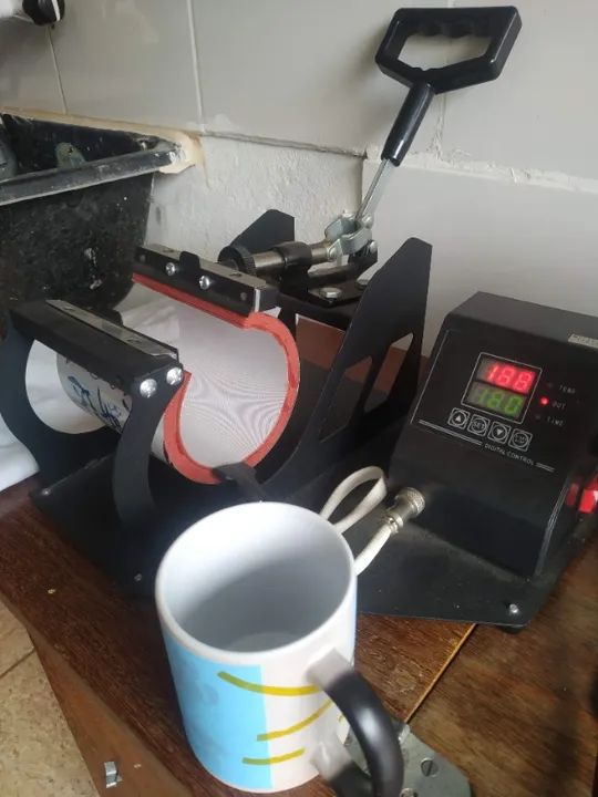 Prensa de personalização de Caneca