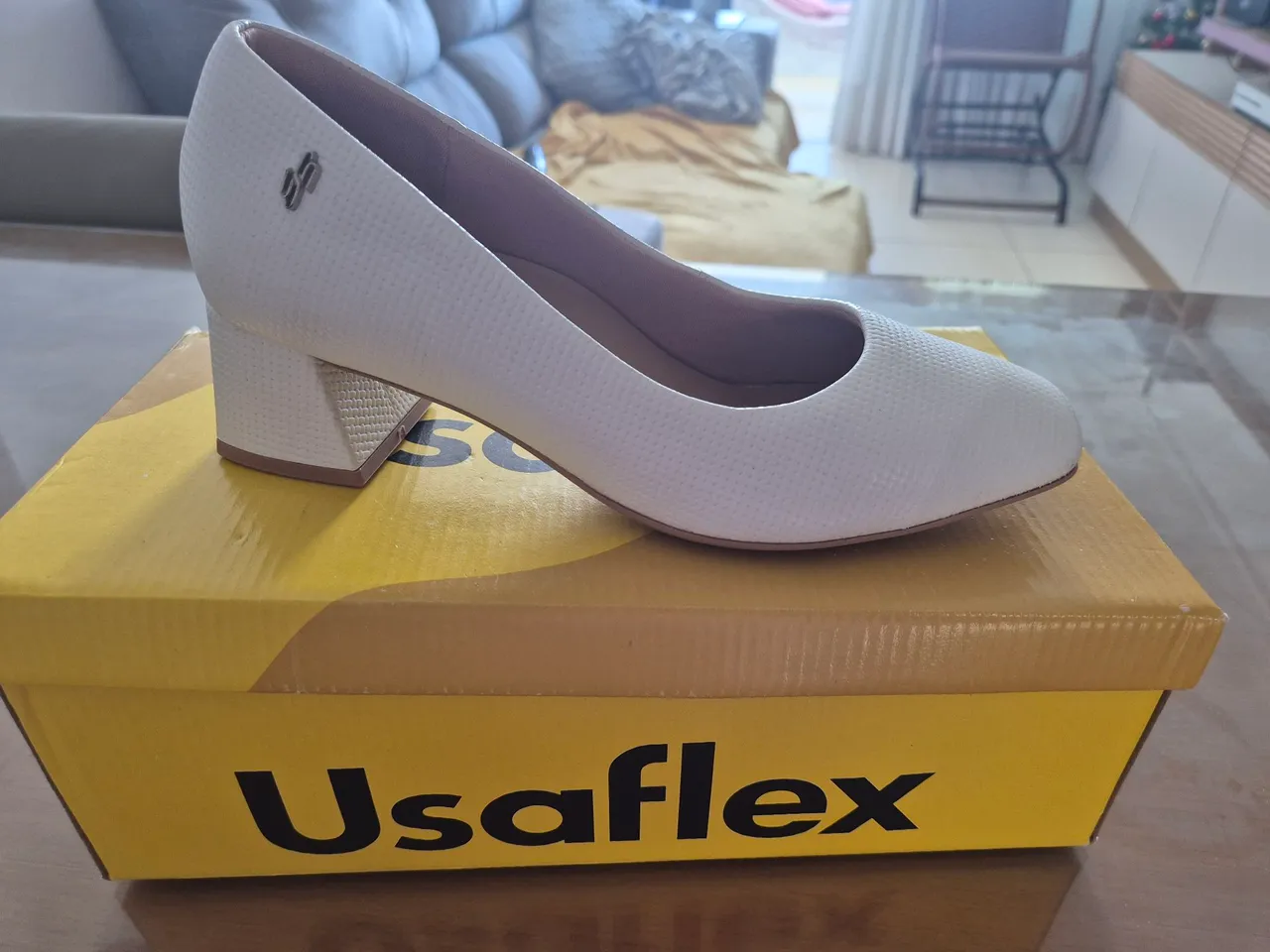 Sapato Usaflex branco - Novo
