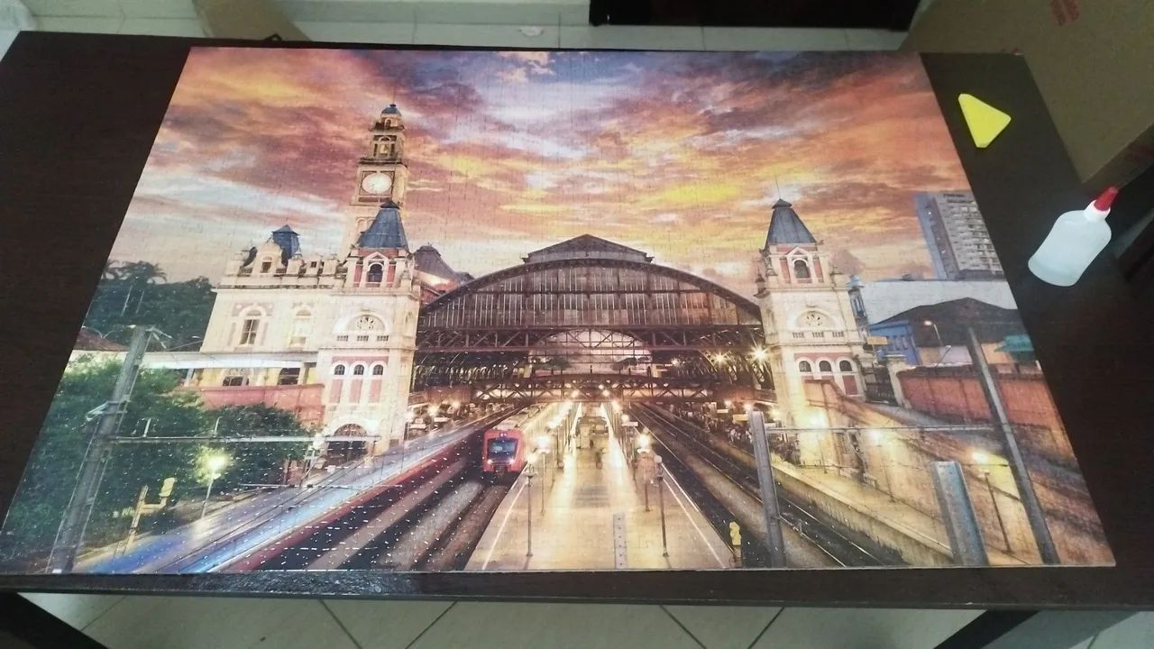 Quadro quebra-cabeças estação da luz! - Foto 4