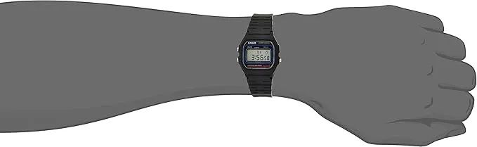 Casio Relógio digital masculino W59-1V clássico preto, Preto - Foto 4