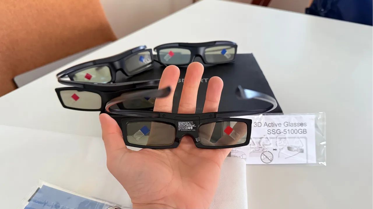 Óculos 3D Ativo Samsung SSG-5100GB - Kit com 4 unidades, lacrados e com bateria - Foto 4