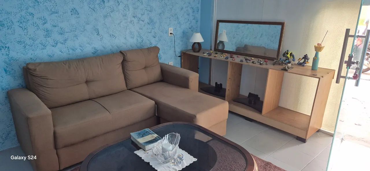 Sofá Retrátil em L de 3 Lugares