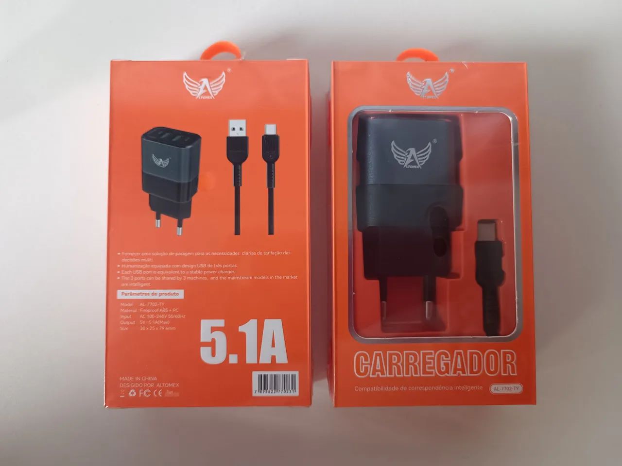 Carregador Turbo 5.1A para Celular - 2 Portas USB