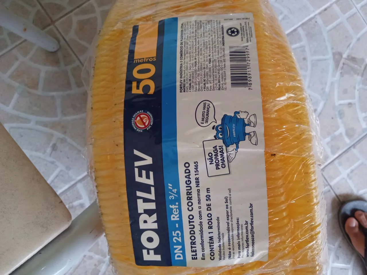 Eletroduto Corrugado Fortlev 3/4" 50 metros