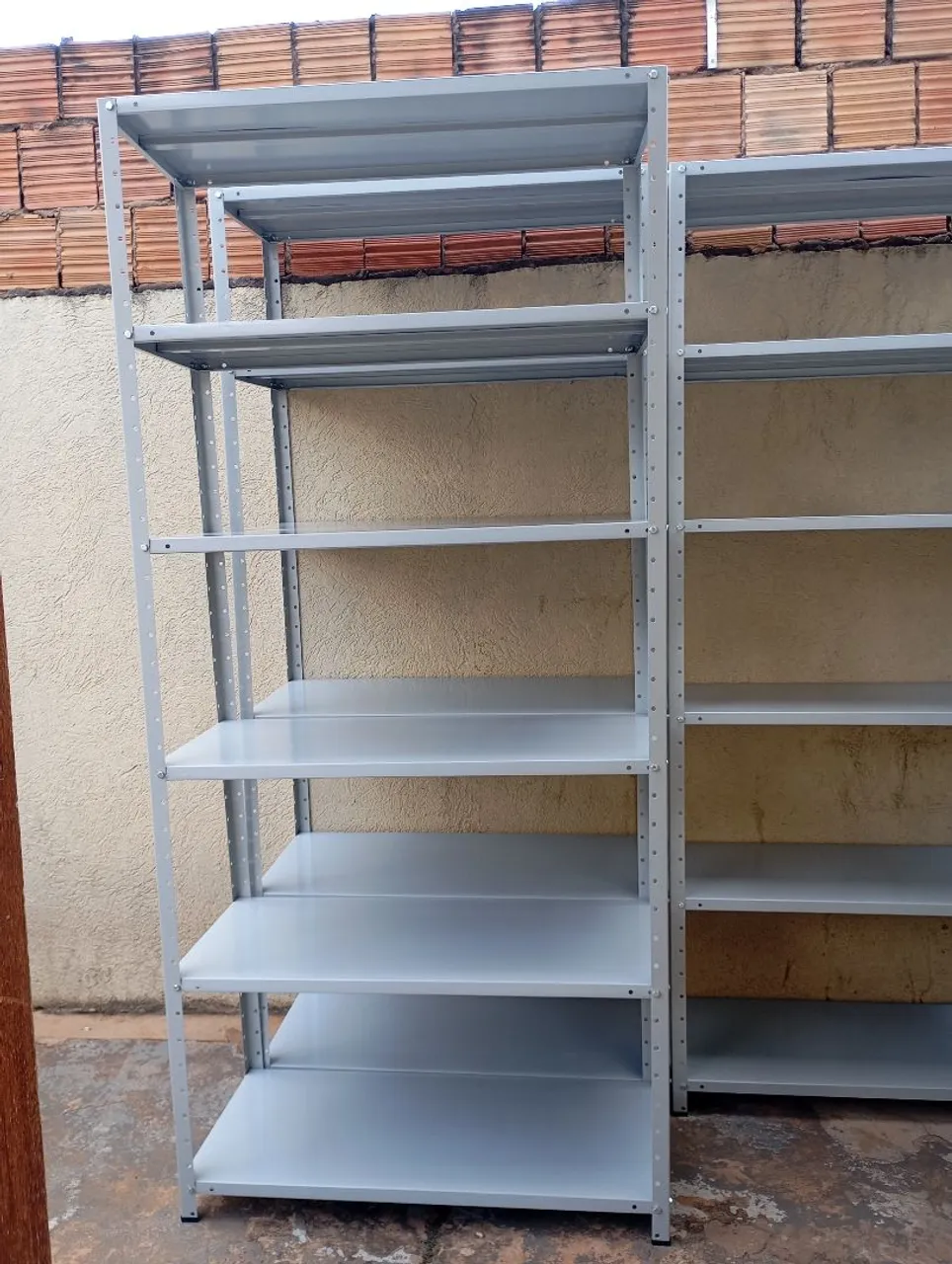 Estante de Aço 6 Bandejas 40cm Profundidade Nova