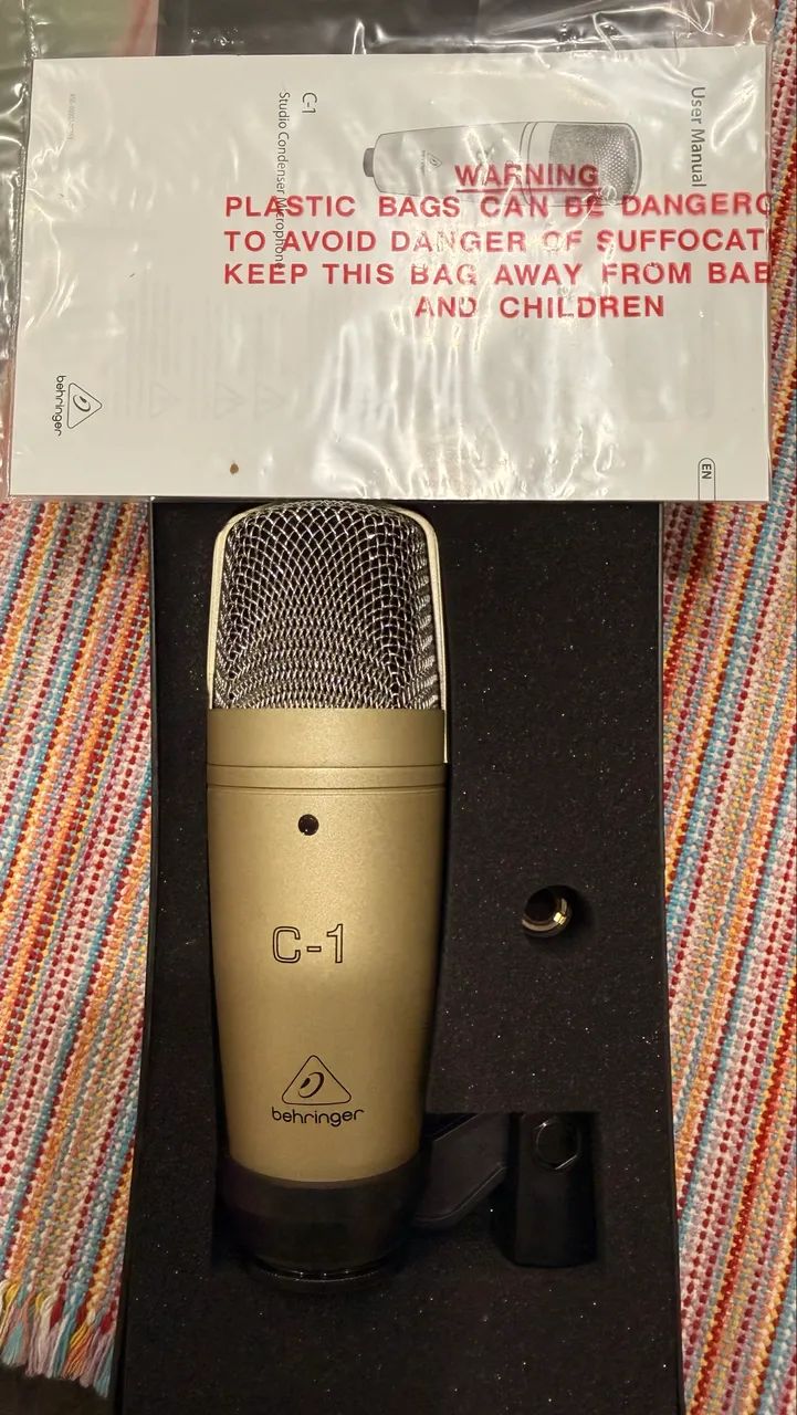 Microfone Behringer C-1 Condensador !!!!impecável !!! - Foto 2