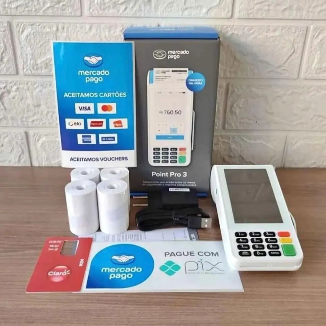 Máquina de cartão Point Pro 3 Mercado Pago