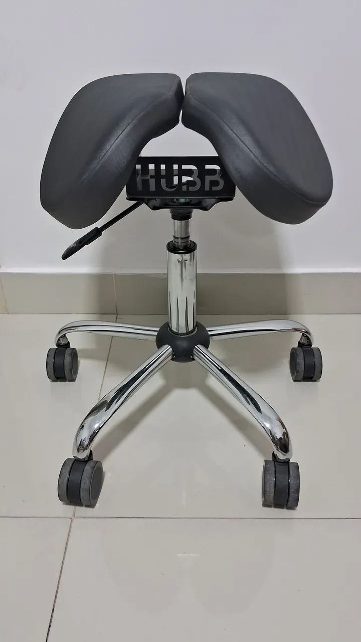 cadeira mocho ergonômico tipo sela hubb dentista - Foto 2