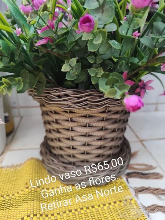 Vaso Decorativo (ganha as flores) - Foto 2
