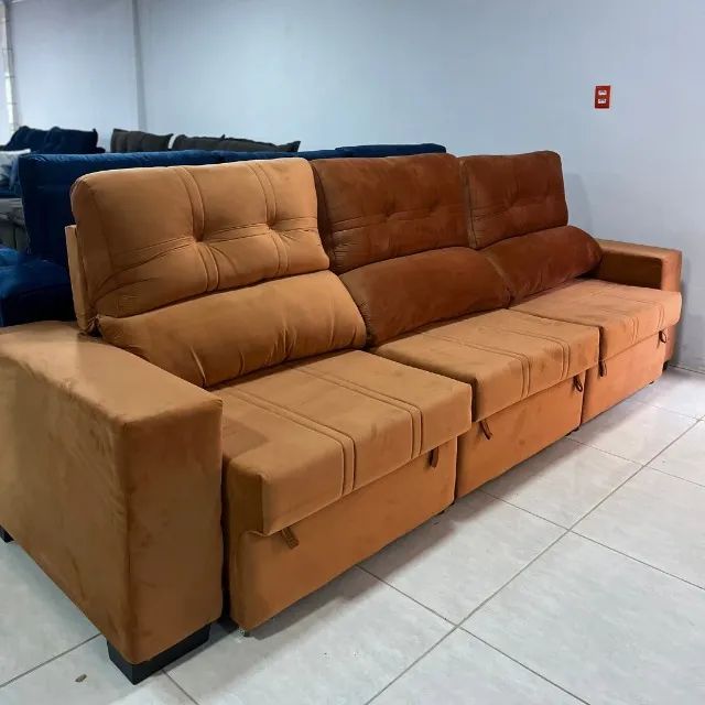 Sofá retratil e Reclinavel 3 modúlos, Largura 3.10m , Linha Premium  - Foto 2