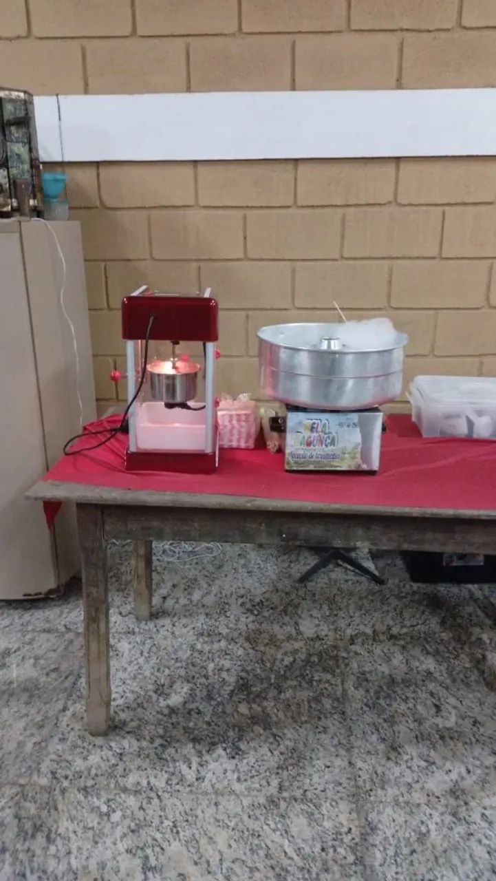 Alugamos Maquina de algodão doce e pipoqueira com ou sem o monitor 