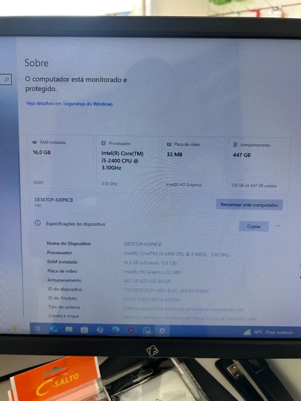 COMPUTER Core I5 16GB RAM64292069191299124