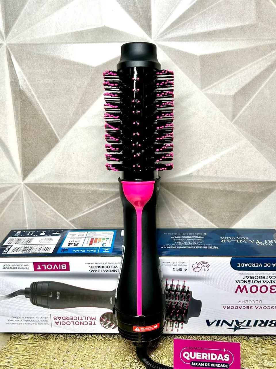 Escova Secadora Britânia 1300w - 4 em 1 Profissional - Foto 4