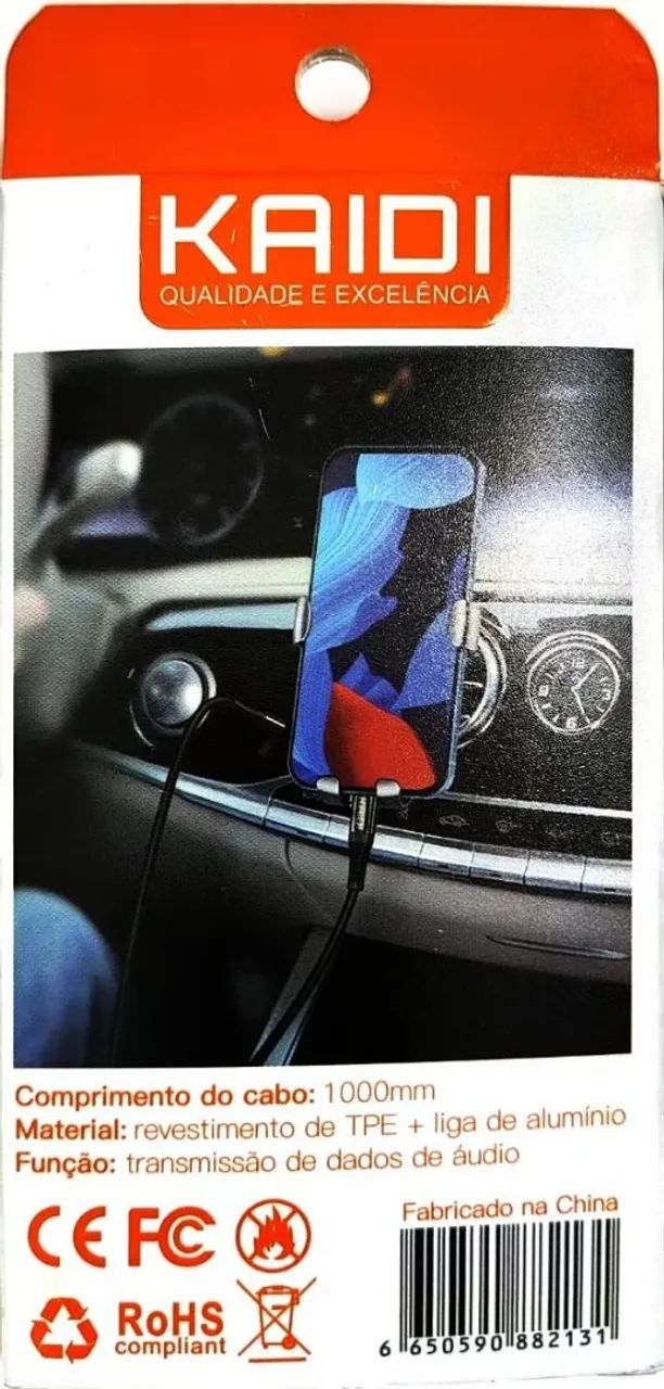 Cabo De Audio Veicular Tipoc Para P2 1 Metro - Foto 3